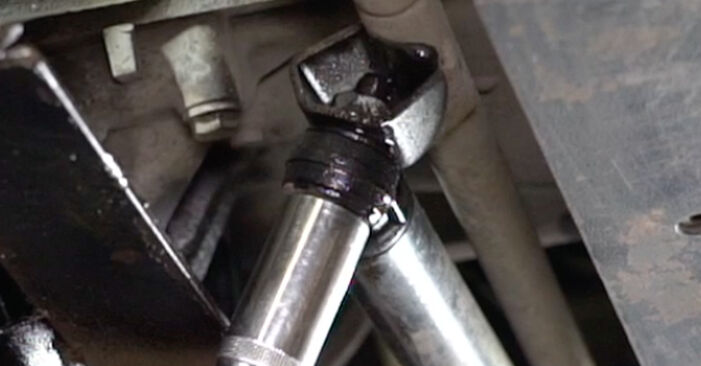 How to remove MERCEDES-BENZ 123 SERIES 230 TE 2.3 (124.083) 1989 Inner Tie Rod - online easy-to-follow instructions