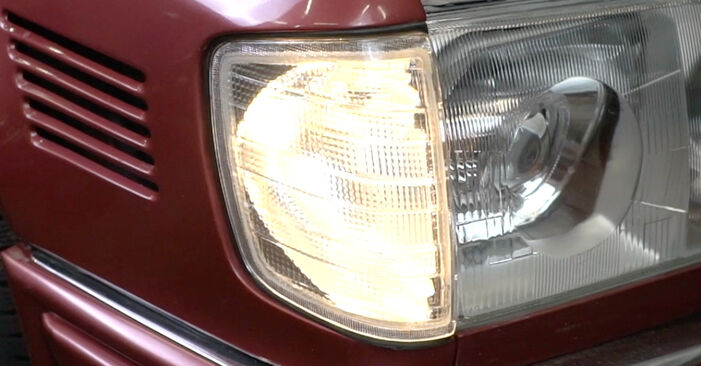 Changing of Turn Signal Light on Mercedes S124 1993 won't be an issue if you follow this illustrated step-by-step guide