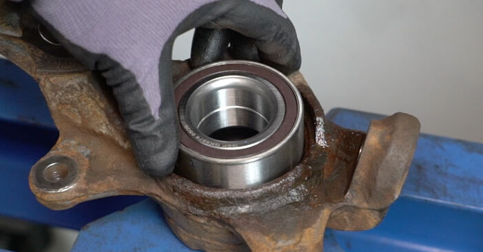 Changing of Wheel Bearing on Toyota Verso-S 120D 2011 won't be an issue if you follow this illustrated step-by-step guide