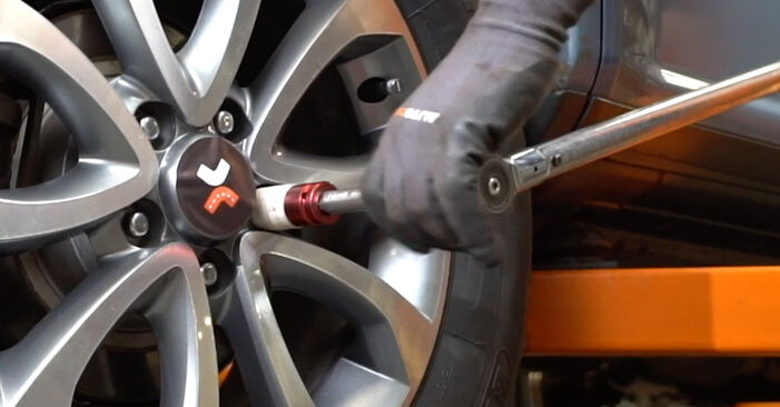 NISSAN Rogue 2.5 AWD 2013 Bremsscheiben wechseln: wie schwer ist es, selbst zu reparieren - Downloaden Sie sich illustrierte Anleitungen