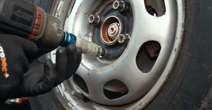Changing Wheel Bearing on VW Jetta II (19E, 1G2, 165) 1.6 D 1986 by yourself
