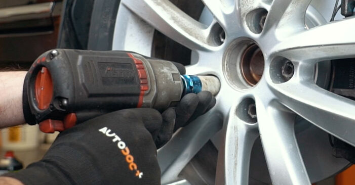 Changing of Brake Pads on Audi A3 Convertible 2010 won't be an issue if you follow this illustrated step-by-step guide