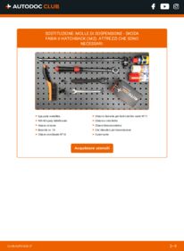Sostituzione di Molla Ammortizzatore SKODA FABIA 1.2