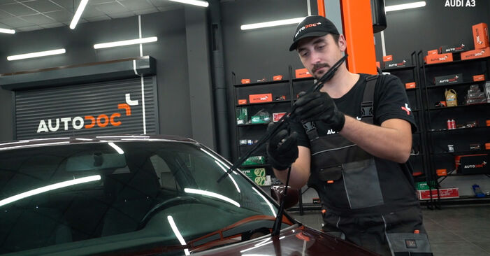 How to replace VW POLO Box (86CF) 1.3 1993 Wiper Blades - step-by-step manuals and video guides