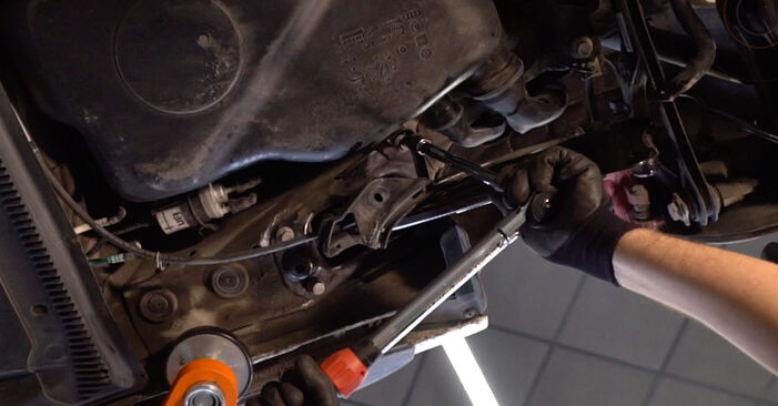 How to replace SEAT Altea (5P1) 1.9 TDI 2005 Control Arm - step-by-step manuals and video guides