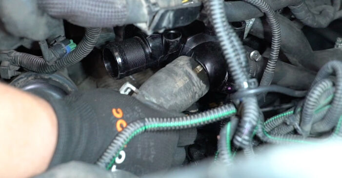 Wie lange braucht der Teilewechsel: Thermostat am Peugeot 207 cc 2015 - Einlässliche PDF-Wegleitung
