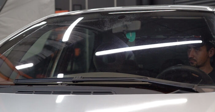 Cambie Escobillas de Limpiaparabrisas en un PEUGEOT 206+ Hatchback (2L_, 2M_) 1.4 i 2012 usted mismo