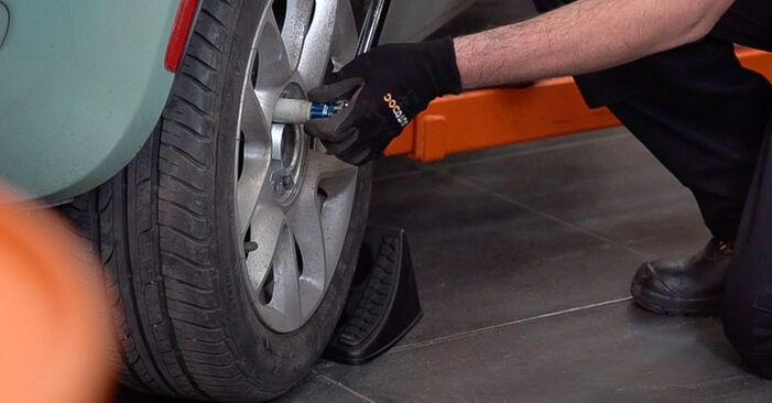 Changing Brake Pads on FIAT 500 C (312) 1.3 D Multijet (312CXE1A, 312AXE1A) 2012 by yourself