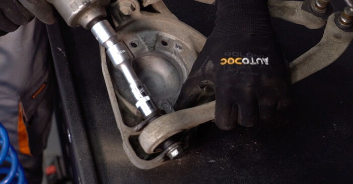 Changing of Control Arm on Audi A4 Convertible 2002 won't be an issue if you follow this illustrated step-by-step guide