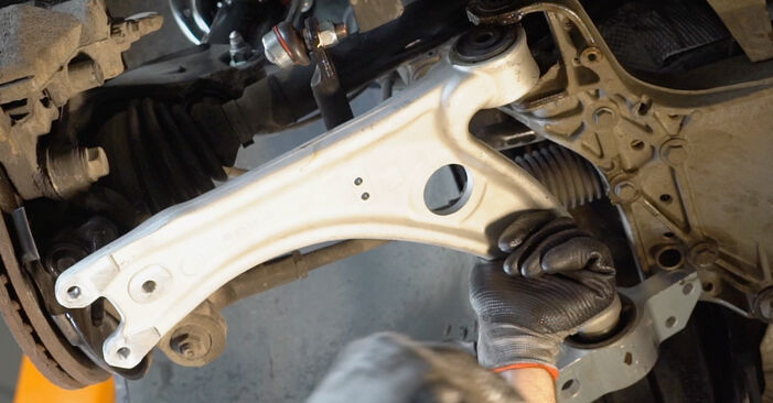 How to replace VW CC (358) 2.0 TDI 2012 Control Arm - step-by-step manuals and video guides
