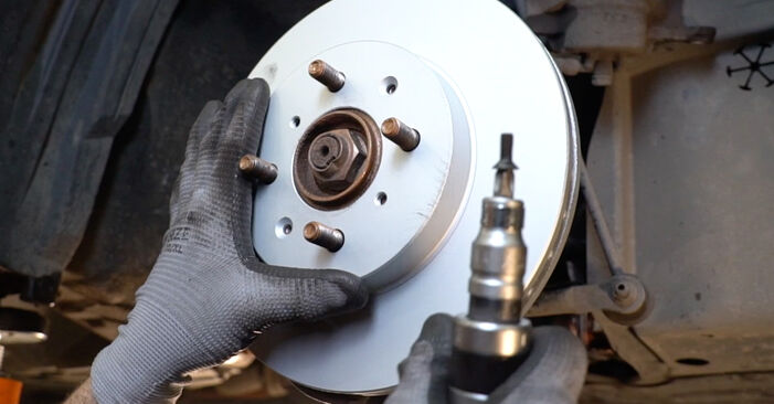 How to replace HONDA CIVIC IV Hatchback (EC, ED, EE) 1.4 L (EC9) 1988 Brake Discs - step-by-step manuals and video guides