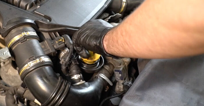 Jak wymienić Filtr oleju w ABARTH 500 / 595 / 695 Hatchback (312) 1.4 (312.AXZ11) 2013: pobierz instrukcje PDF i instrukcje wideo