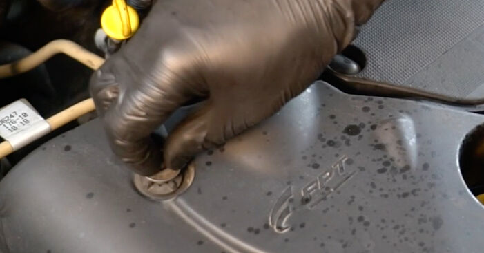 Zalecenia krok po kroku dotyczące samodzielnej wymiany Abarth 500С Cabrio 2022 1.4 (312.AXZ1A) Filtr oleju