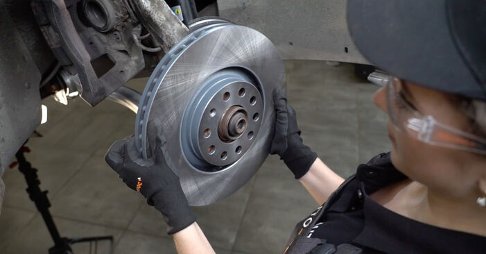 How to replace Brake Discs on AUDI A4 Convertible (8H7, B6, 8HE, B7) 2007: download PDF manuals and video instructions