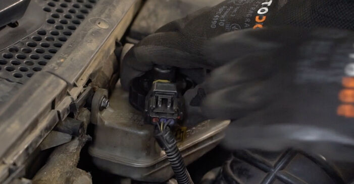 Wie lange braucht der Teilewechsel: Bremsbeläge am Ford Fiesta Mk5 2009 - Einlässliche PDF-Wegleitung