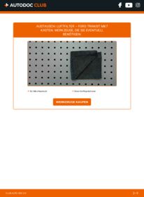 Wie der Ersatz vollführt wird: Luftfilter 2.2 TDCi Ford Transit Mk6 Kastenwagen