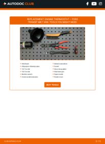 How to carry out replacement: Thermostat 2.2 TDCi Ford Transit Mk6 Van