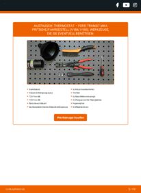 Wie der Wechsel durchführt wird: Thermostat FORD TRANSIT Platform/Chassis (FM_ _, FN_ _) 2.0 TDCi tauschen