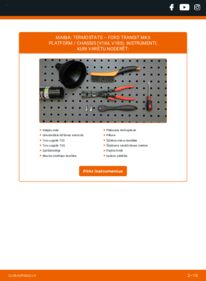 Kā veikt nomaiņu: 2.0 TDCi FORD TRANSIT Platform/Chassis (FM_ _, FN_ _) Termostats