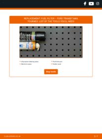 How to carry out replacement: Fuel Filter 2.2 TDCi Ford Transit Tourneo MK6