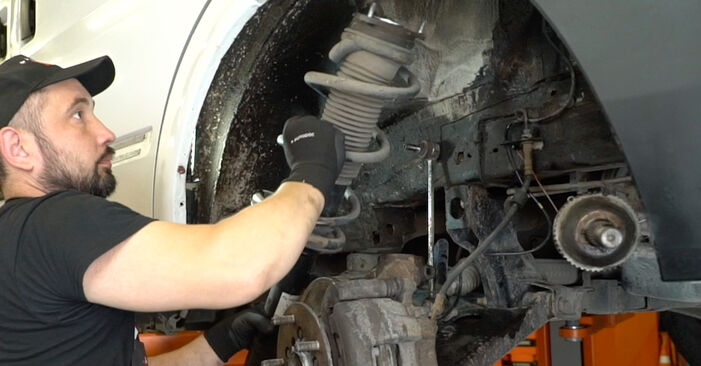 How to replace Shock Absorber on FORD TRANSIT Bus 2011: download PDF manuals and video instructions