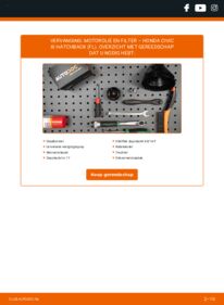 Vervanging uitvoeren: Oliefilter 1.5 VTEC (FL1) HONDA Civic XI Schrägheck (FL)