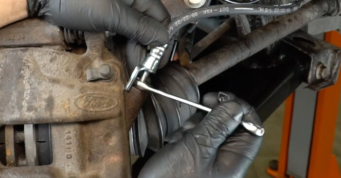 Como cambiar Latiguillos de Freno FORD TRANSIT 2.4 TDCi 2010 - instrucciones online fáciles de seguir
