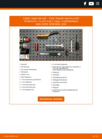 Hogyan végezze a cserét: 2.4 TDCi RWD FORD TRANSIT MK-7 Platform/Chassis Fékcsövek