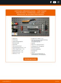 Wie der Wechsel ausgeführt wird: Bremsschläuche 2.4 TDCi RWD FORD TRANSIT MK-7 Platform/Chassis