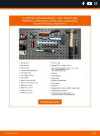 Wie der Austausch bewerkstelligt wird: Bremsscheiben 2.4 TDCi RWD FORD TRANSIT MK-7 Platform/Chassis