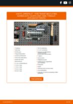 Ammattimainen opas osan Jousijalan Tukilaakeri vaihtamiseen autossa FORD TRANSIT MK-7 Platform/Chassis 2.2 TDCi RWD