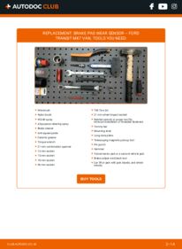 How to carry out replacement: Brake Pad Wear Sensor 2.2 TDCi Ford Transit Mk6 Van
