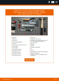 Slik bytter du Alarmkontakt Bremsebeleggslitasje 2.4 TDCi RWD FORD TRANSIT MK-7 Platform/Chassis