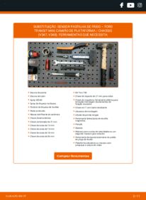 Como realizar a substituição de Sensor de Desgaste Pastilha de Travão 2.4 TDCi RWD FORD TRANSIT MK-7 Platform/Chassis
