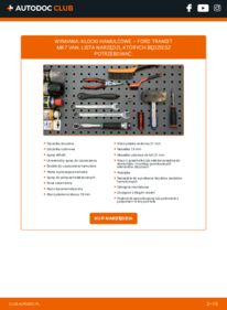 Jak wymienić Klocki Hamulcowe Transit Mk6 Van (V347, V348) 2.2 TDCi