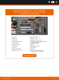 Wie der Austausch bewerkstelligt wird: Bremsbeläge 2.4 TDCi RWD FORD TRANSIT MK-7 Platform/Chassis