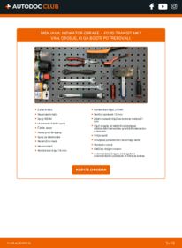 Kako izvesti menjavo: Indikator obrabe Transit Mk6 Van (V347, V348) 2.2 TDCi
