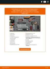 Vervangen: Slijtage Indicator Remblokken 2.4 TDCi RWD FORD TRANSIT MK-7 Platform/Chassis