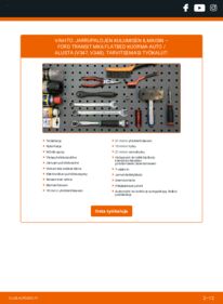 Kuinka vaihtaa Jarrupalojen Kulumisen Ilmaisin 2.4 TDCi RWD FORD TRANSIT MK-7 Platform/Chassis -autoon
