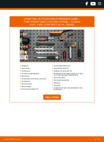 Slik bytter du Alarmkontakt Bremsebeleggslitasje 2.4 TDCi RWD FORD TRANSIT MK-7 Platform/Chassis