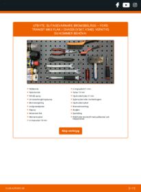 Så byter du Slitagevarnare Bromsbelägg på 2.4 TDCi RWD FORD TRANSIT MK-7 Platform/Chassis