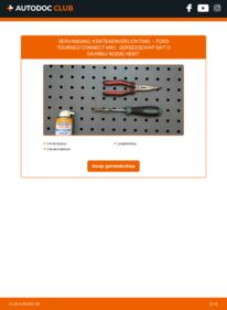 Vervangen: Kentekenverlichting 1.8 TDCi FORD TOURNEO CONNECT