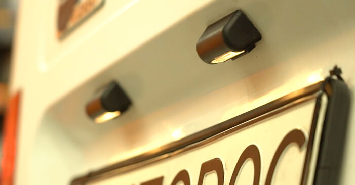 Manualul de schimb Bec pt. iluminare numar inmatriculare FORD TRANSIT 2013 - pas cu pas