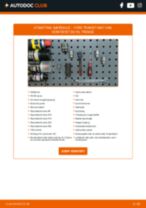 PDF med trinn for trinn-veiledning for bytte av FORD TRANSIT MK-7 Box Bærekule