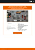 Βήμα-βήμα PDF οδηγιών για να αλλάξετε Ντιζα Συμπλεκτη σε FORD TRANSIT Bus (FD_ _, FB_ _, FS_ _, FZ_ _, FC_ _)