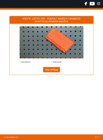 Så byter du Luftfilter på 2.5 dCi Renault Master II Minibuss