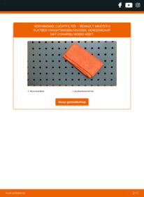 Vervangen: Luchtfilter 2.5 dCi Renault Master 2 Flatbed Vrachtwagen