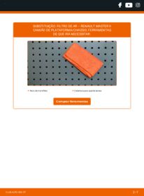 Como realizar a substituição de Filtro de Ar 2.5 dCi Renault Master 2 Camião de plataforma