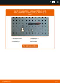 Hogyan végezze a cserét: dCi 120 Nissan Interstar Busz Akkumulátor