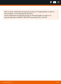 Slik bytter du Startbatteri 2.3 dCi 125 FWD (EV0C, EV0D, EV0J, HV0C, HV0D, HV0H,... Renault Master EV
